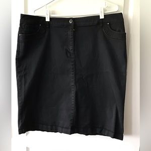 Plus Size Jessica  Stretch Denim Skirt